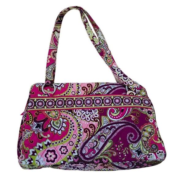 Vera Bradley Very Berry Paisley Women's Shoulder Bag Purse Quilted Pink - Picture 1 of 8